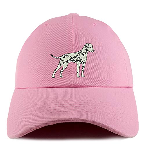 Trendy Apparel Shop Dalmatian Dog Embroidered Low Profile Soft Cotton Dad Hat Cap