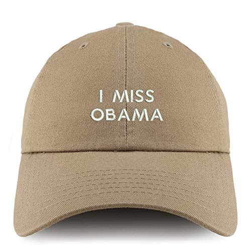 Trendy Apparel Shop I Miss Obama Solid Adjustable Unstructured Dad Hat