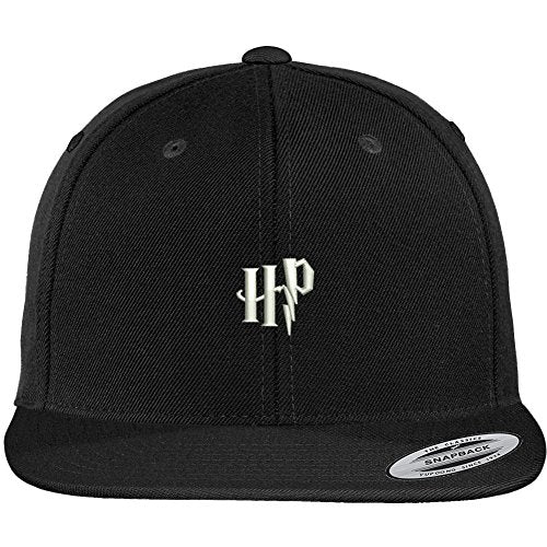 Trendy Apparel Shop Harry HP Embroidered Flat Bill Snapback Baseball Cap