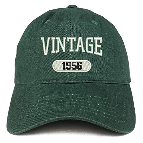 Trendy Apparel Shop 65th Birthday Vintage Year Soft Crown Brushed Cotton Cap