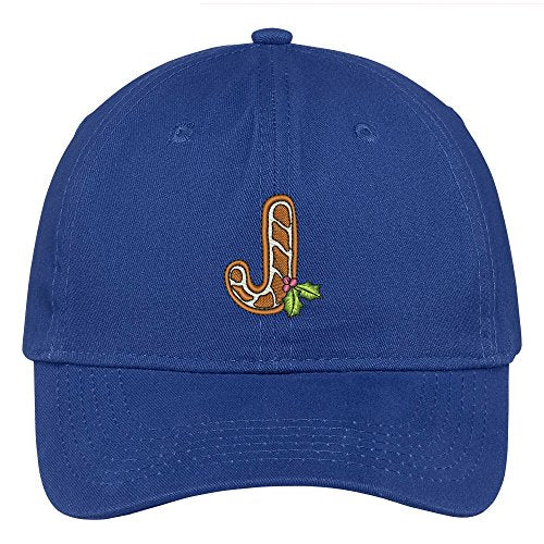 Trendy Apparel Shop Xmas Gingerbread Embroidered Christmas Themed Cotton Baseball Cap