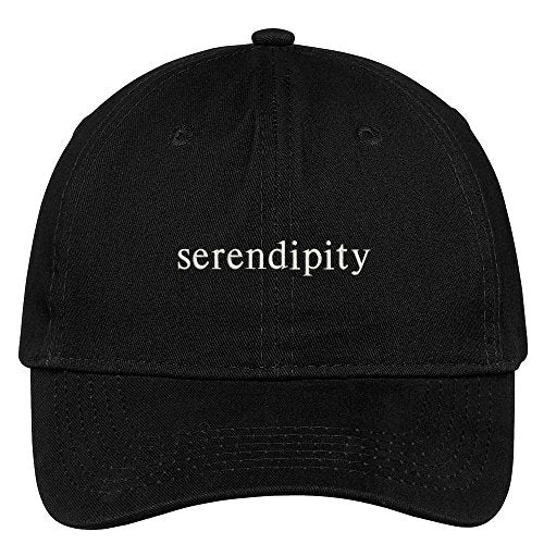 Trendy Apparel Shop Serendipity Embroidered 100% Cotton Adjustable Cap