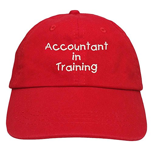 Trendy Apparel Shop Accountant in Training Embroidered Youth Size Cotton Baseball Cap