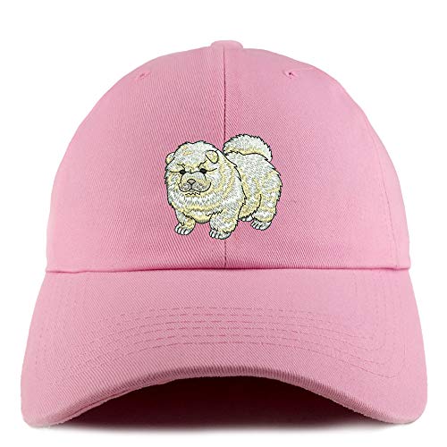 Trendy Apparel Shop Chow Chow Dog Embroidered Low Profile Soft Cotton Dad Hat Cap