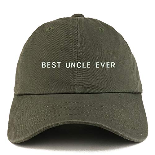 Trendy Apparel Shop Best Uncle Ever Solid Adjustable Unstructured Dad Hat