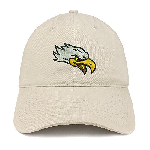 Trendy Apparel Shop Eagle Head Embroidered Low Profile Soft Cotton Baseball Cap