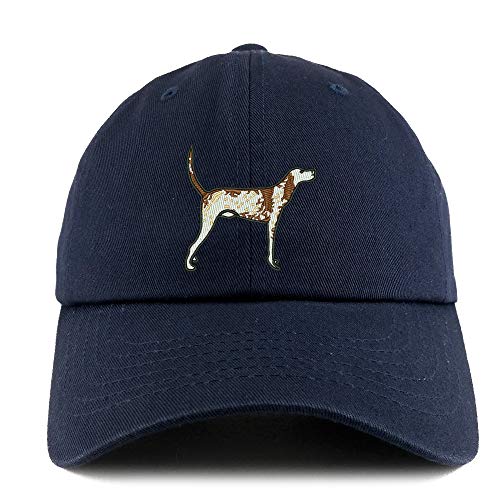 Trendy Apparel Shop Pointer Dog Embroidered Low Profile Soft Cotton Dad Hat Cap