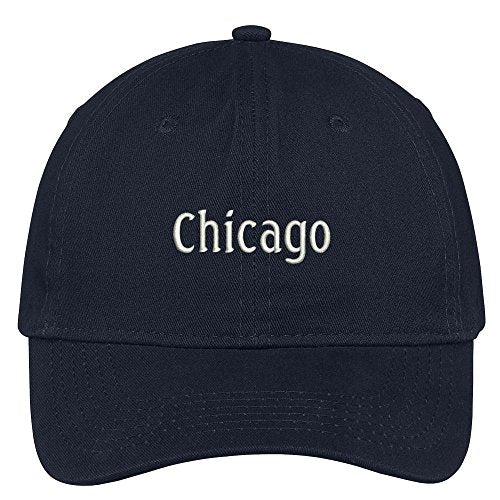 Trendy Apparel Shop Chicago City Embroidered Low Profile 100% Cotton Adjustable Cap