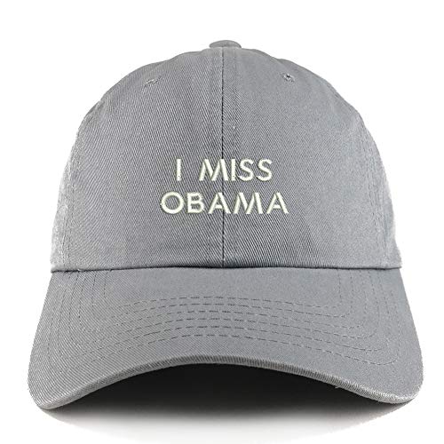 Trendy Apparel Shop I Miss Obama Solid Adjustable Unstructured Dad Hat