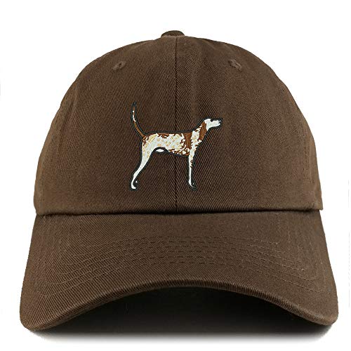 Trendy Apparel Shop Pointer Dog Embroidered Low Profile Soft Cotton Dad Hat Cap