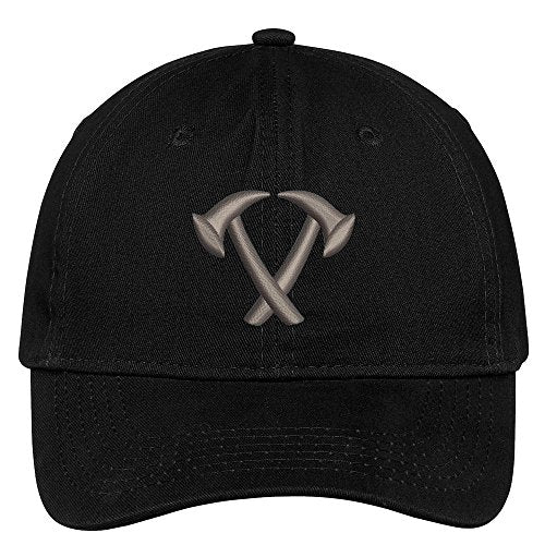 Trendy Apparel Shop Mini Fire Axes Embroidered Soft Brushed Cotton Low Profile Cap