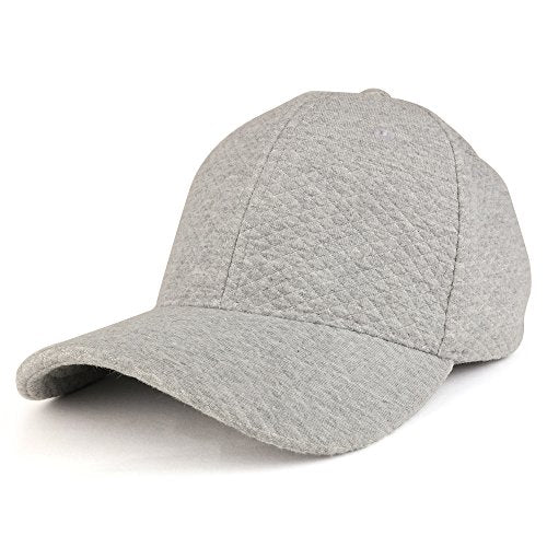 Trendy Apparel Shop Plain Mini Quilted 100% Soft Cotton Structured Baseball Cap