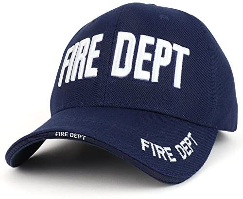 Trendy Apparel Shop Fire FD 3D Embroidered Structured Adjustable Baseball Cap