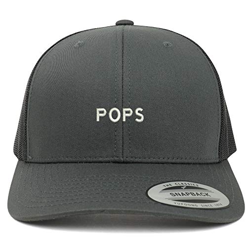 Trendy Apparel Shop Flexfit Pops Embroidered Retro Trucker Mesh Cap