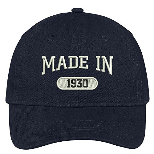 Trendy Apparel Shop 89th Birthday - Made in 1930 Embroidered Low Profile Cotton Baseball Cap