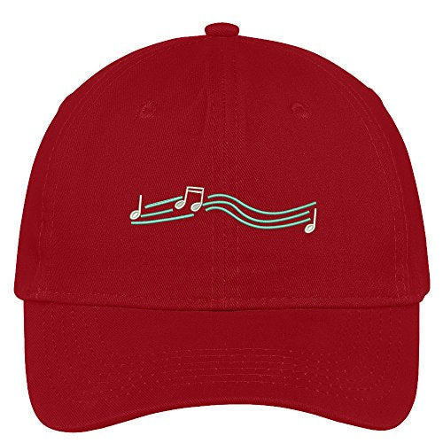 Trendy Apparel Shop Musical Notation Embroidered Soft Brushed Cotton Low Profile Cap