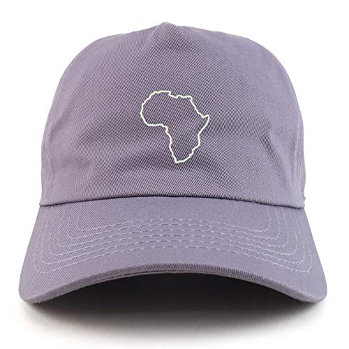 Trendy Apparel Shop Africa Map Outline Unstructured 5 Panel Dad Baseball Cap