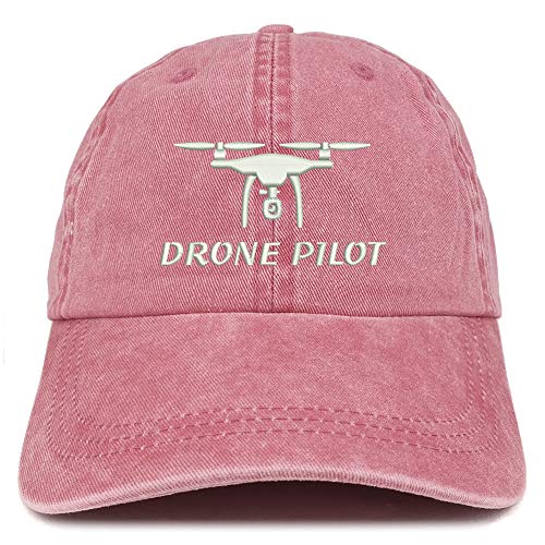Trendy Apparel Shop Drone Pilot Embroidered Cotton Adjustable Washed Cap