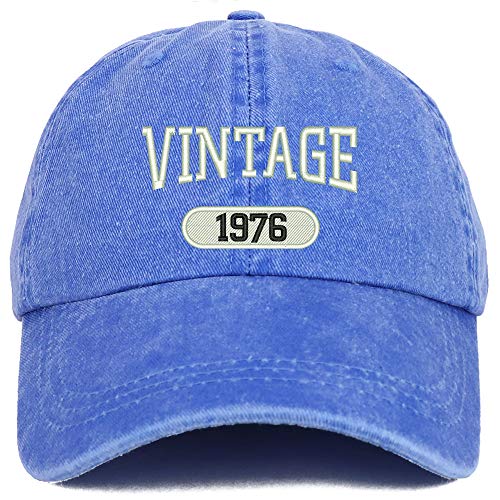 Trendy Apparel Shop 45th Birthday Vintage 1976 Washed Cotton Adjustable Cap