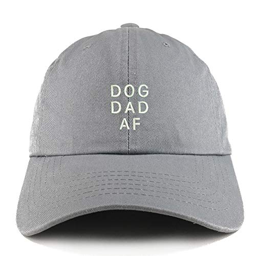 Trendy Apparel Shop Dog Dad AF Solid Adjustable Unstructured Dad Hat