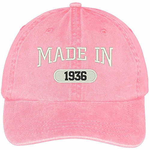 Trendy Apparel Shop 83rd Birthday - Made in 1936 Embroidered Low Profile Washed Cotton Baseball Cap