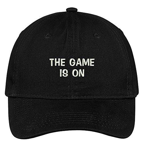 Trendy Apparel Shop The Game Is On Embroidered Cap Premium Cotton Dad Hat