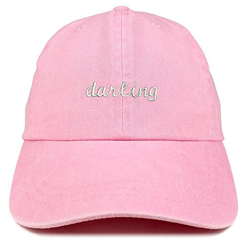 Trendy Apparel Shop Darling Embroidered Washed Cotton Adjustable Cap