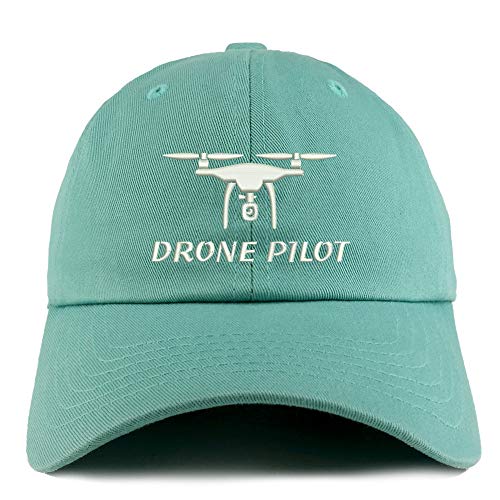 Trendy Apparel Shop Drone Pilot Embroidered Low Profile Soft Cotton Dad Hat Cap