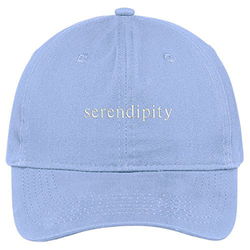 Trendy Apparel Shop Serendipity Embroidered 100% Cotton Adjustable Cap