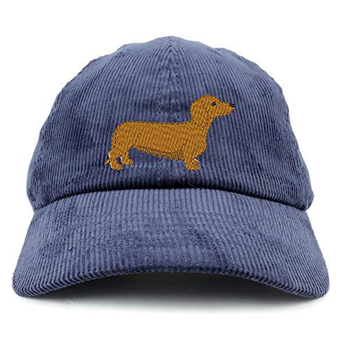 Trendy Apparel Shop Dachshund Dog Cotton Corduroy Unstructured Baseball Cap