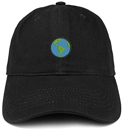 Trendy Apparel Shop Small Earth Quality Embroidered Low Profile Brushed Cotton Dad Hat Cap