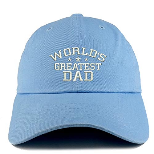 Trendy Apparel Shop World's Greatest Dad Solid Adjustable Unstructured Dad Hat