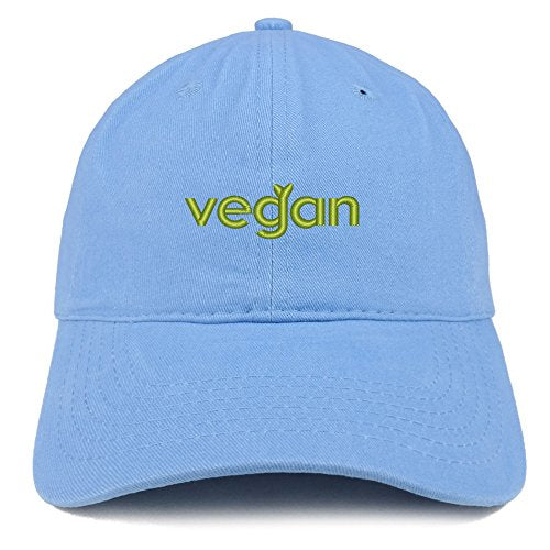 Trendy Apparel Shop Vegan Embroidered Low Profile Brushed Cotton Cap