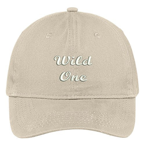 Trendy Apparel Shop Wild One Embroidered Low Profile Soft Cotton Brushed Baseball Cap