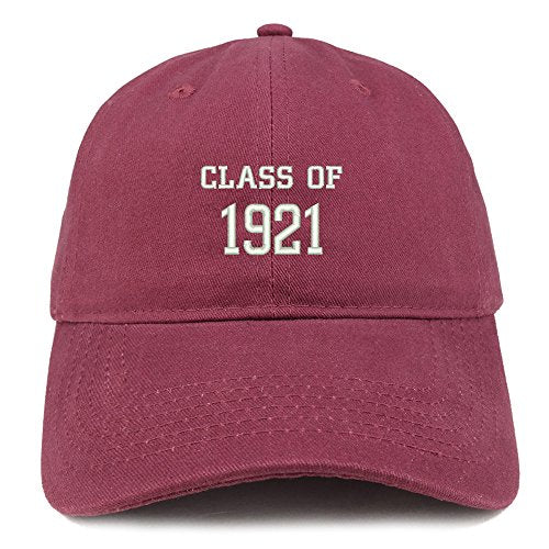 Trendy Apparel Shop Class of 1921 Embroidered Reunion Brushed Cotton Baseball Cap