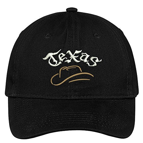 Trendy Apparel Shop Texas Cowboy Embroidered Soft Crown 100% Brushed Cotton Cap