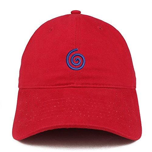 Trendy Apparel Shop Cyclone Emoticon Embroidered 100% Soft Brushed Cotton Low Profile Cap