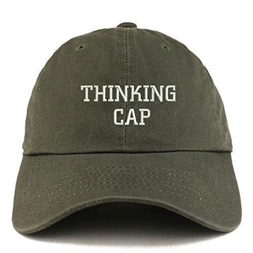 Trendy Apparel Shop Thinking Cap Solid Adjustable Unstructured Dad Hat