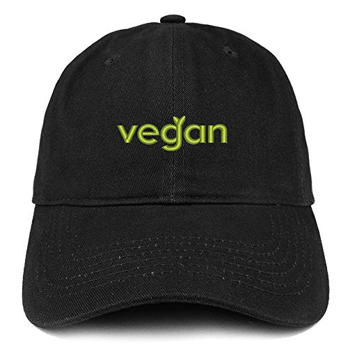 Trendy Apparel Shop Vegan Embroidered Low Profile Brushed Cotton Cap