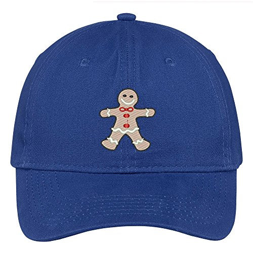 Trendy Apparel Shop Gingerbread Cookie Embroidered Christmas Themed Cotton Baseball Cap