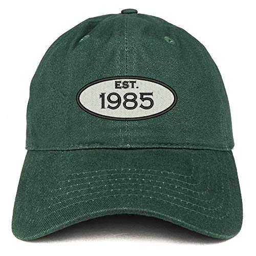 Trendy Apparel Shop Established 1985 Embroidered 36th Birthday Gift Soft Crown Cotton Cap