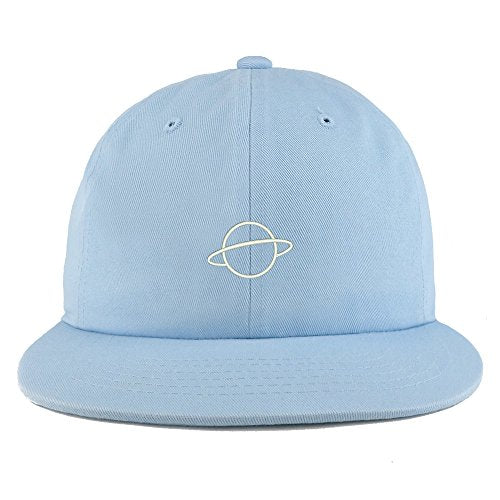 Trendy Apparel Shop Planet Embroidered Unstructured Flatbill Adjustable Cap