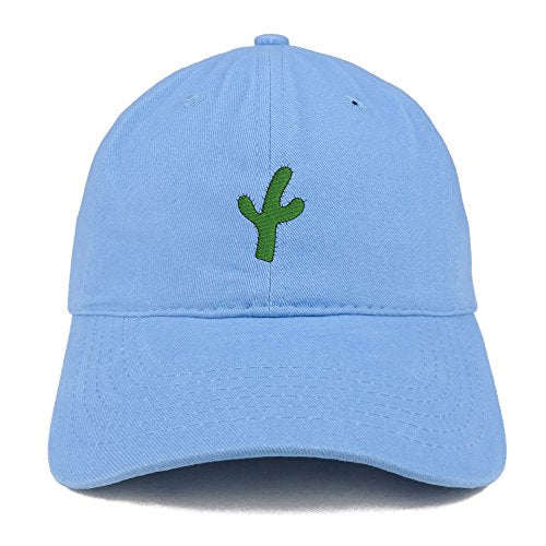 Trendy Apparel Shop Small Cactus Embroidered Low Profile Soft Cotton Baseball Cap