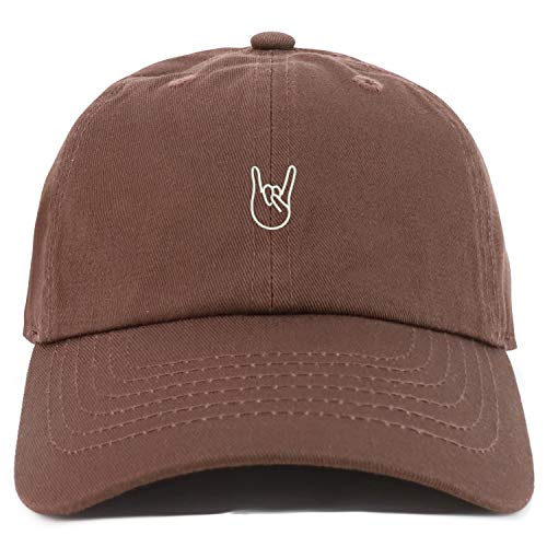 Trendy Apparel Shop Youth Rock On Logo Adjustable Soft Crown Baseball Cap