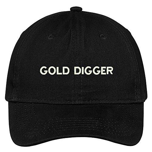 Trendy Apparel Shop Gold Digger Embroidered Soft Cotton Adjustable Cap Dad Hat