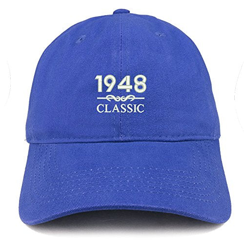 Trendy Apparel Shop Classic 1948 Embroidered Retro Soft Cotton Baseball Cap