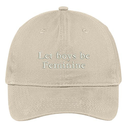 Trendy Apparel Shop Let Boys Be Feminine Embroidered 100% Quality Brushed Cotton Baseball Cap