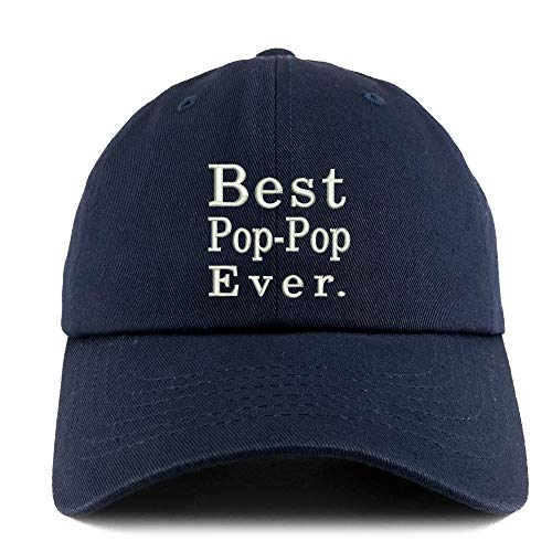 Trendy Apparel Shop Best Pop Pop Ever Solid Adjustable Unstructured Dad Hat