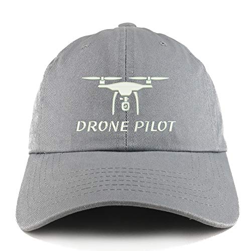 Trendy Apparel Shop Drone Pilot Embroidered Low Profile Soft Cotton Dad Hat Cap