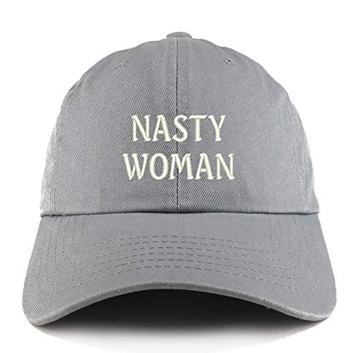 Trendy Apparel Shop Nasty Woman Solid Adjustable Unstructured Dad Hat